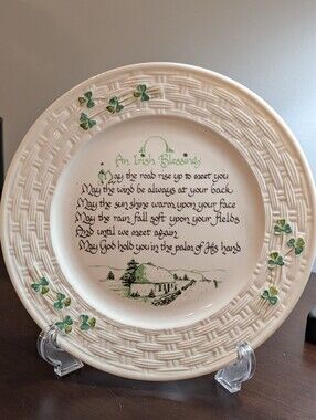 Belleek Porcelain Irish Blessing Plate